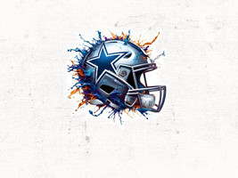 Dallas Cowboys Helmet Printable Art, Dem Boyz Texas Digital Download, Da... - £2.36 GBP