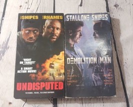 Demolition Man &amp; Undisputed VHS Wesley Snipes Bundle Sylvester Stallone ... - $5.13