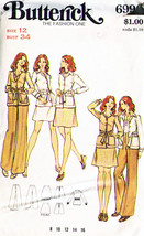 Misses' JACKET, SKIRT & PANTS Vintage 1980's Butterick Pattern 6996 Size 12 - $12.00