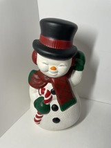 Adorable vintage ceramic? 13 inch Snowman very cute design unique Christmas - £11.15 GBP