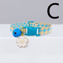 Cute Checkered Cat Collar with Bell - Stylish Grid Patterns for Your Fel... - £7.88 GBP