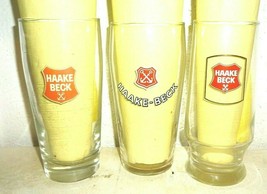3 Haake Beck Bremen Pils German Beer Glasses - £7.93 GBP