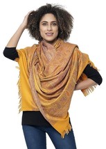 Design Stoles Indian Women&#39;s Faux Pashmina Silk Paisley Design Shawls St... - £40.87 GBP