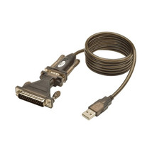 Tripp Lite U209-005-DB25 Usb To RS232 Serial Adapter Cable USB-A To DB25 DB9 M/M - $44.46