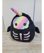 Original Squishmallows BUFINDA 12&quot; Rainbow Skeleton Narwhal Glow in the ... - $304.63 MXN
