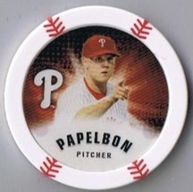 2013 Topps Baseball Poker Chipz JONATHAN PAPELBON Philadelphia Phillies - £2.22 GBP