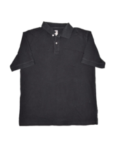 Stussy Polo Shirt Mens XL Black Short Sleeve Cotton Streetwear Surf Skate - £22.31 GBP