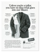 Lands&#39; End Tailored Blazer Diagram Vintage 1998 Full-Page Print Magazine Ad - $9.70