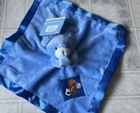 Small Wonders Blue Bear Sports/Balls Security Blanket/Lovey Satin Edged - $27.86