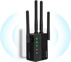 2024 Newest WiFi Extender Wireless Booster 1200Mbps Range up to 9500 sq.ft and 3 - £97.98 GBP