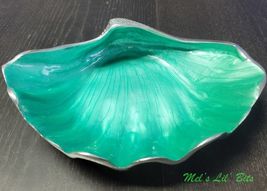 Aluminum Shell Bowl in Teal - $57.00