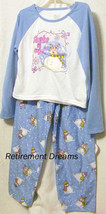 Girls 2 pc Pajama SET XS 4 5  NEW PJs Blue SNOWMAN Snowglobe Christmas Holiday - £7.16 GBP