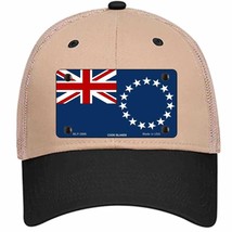 Cook Island Flag Novelty Khaki Mesh License Plate Hat - £23.28 GBP