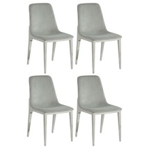 Light Grey &amp; Chrome Dining Chairs (Set of 4) - $1,046.99