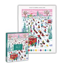 Galison Michael Storrings Snow Day  DIY Paint by Number Kit with Stunni... - £20.59 GBP