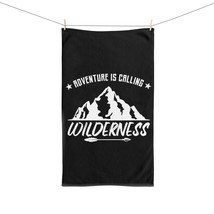 Adventure is Calling Wilderness Mountains Feather Arrows Black and White... - $18.54