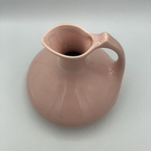 Camark Pitcher Pastel Pink Pottery Art Deco MCM Vintage 6 1/2&quot; Tall #161... - £25.64 GBP