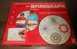 Vintage 1967 Kenner&#39;s NO. 401 Spirograph Drawing Set Blue Tray - £19.78 GBP