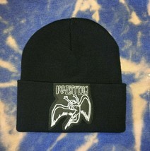 Led Zeppelin Swan Black Beanie One Size Fits All New - £10.91 GBP