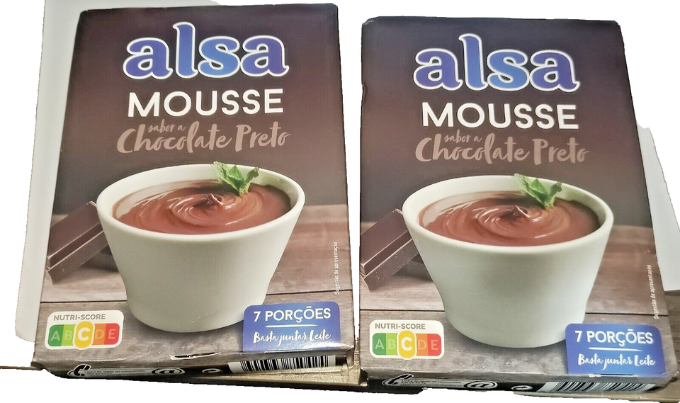 2 x Dark Chocolate Mousse 125 g (2 x 4.41Oz) Alsa By Dr. Oetker Portugal - £12.14 GBP
