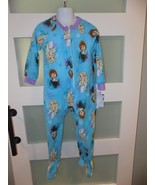 Disney Frozen Anna and Elsa Fleece Print Footed Pajama Sleeper Size 4T G... - €14,12 EUR
