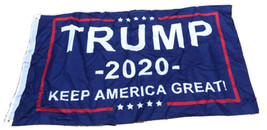 Trump 2020 Keep America Great President Donald MAGA 55x35 In Flag NEW Se... - £3.82 GBP