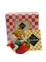 My Little Kitchen Fairies figurine Enesco fairy pixie elf Hot Chile Pepper gift - £75.16 GBP