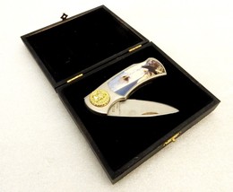 USA Eagle Knife in a Presentation Box, Folding Knife with 3&quot; Stainless Blade - £9.39 GBP