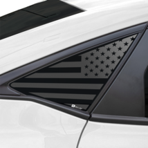 Fits Honda Civic Hatchback 2022 American Flag Quarter Window Vinyl Decal Sticker - £19.53 GBP