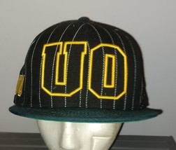 University of Oregon UO Ducks New Era 9Fifty Hat Snapback Flat bill Pinstripe - £11.99 GBP