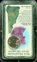 New Hampshire State Quarter - Old Man of the Mountain - Littleton Coin Company - £3.31 GBP