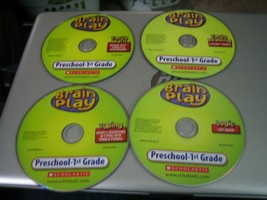 Scholastic Brain Play Preschool - 1st Grade (PC, 2005) - Discs Only!!! - £8.94 GBP