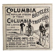 Columbia Pope Bicycles Tricycles 1885 Advertisement Victorian Bikes ADBN1kkk - $24.99