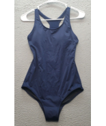 Beautikini Swimsuit Womens Medium Navy Cutout Racerback Sleeveless Lined... - $23.12