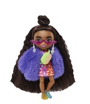 Barbie Extra Minis Doll #1 (5.5in) Fashion￼ And Accessories With Doll Stand - £13.50 GBP