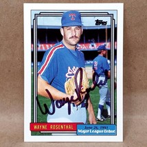 1991-1992 Topps Major League Debut #151 Wayne Rosenthal SIGNED Autograph... - $2.49