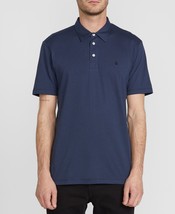 Volcom Mens Banger Short Sleeve Polo Shirt Size Large Color Navy - £38.66 GBP
