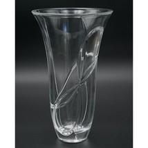 Vera Wang Love Knot by Wedgwood Lead Crystal Glass Vase Modern Bow Ribbon Design - £42.67 GBP