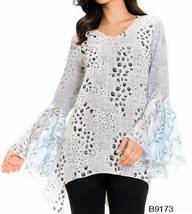 Chiffon Top With Bell Sleeves - £39.22 GBP