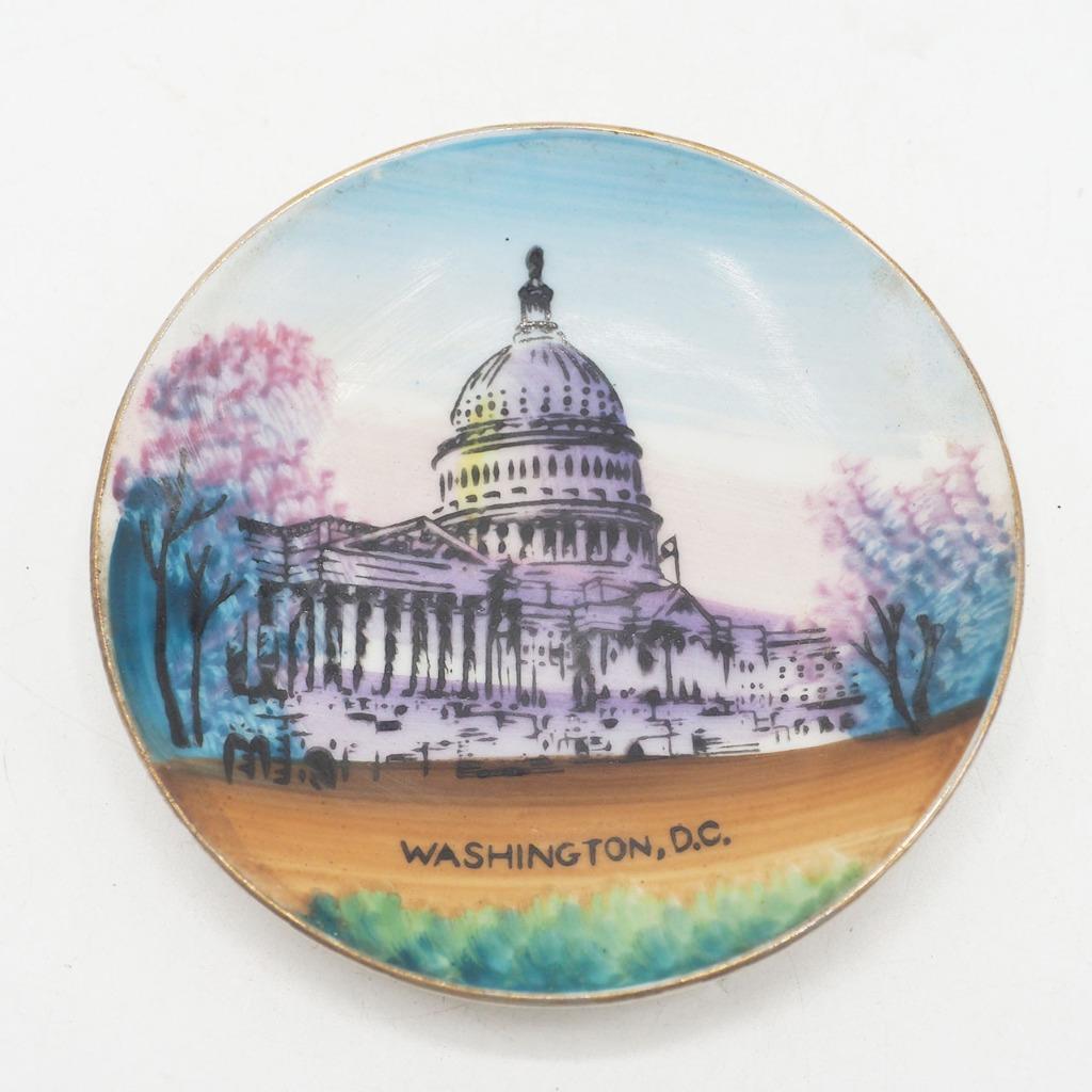 Primary image for Vintage Souvenir Plate of Washington D.C., Made by NICO of Japan 1950's
