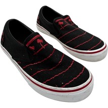 In-N-Out Burger Pray Hard Drink Cup Pattern Blk/Red Slip-On Shoes Size W... - $20.50
