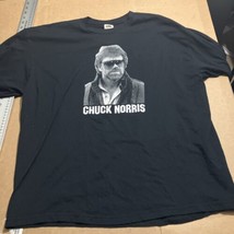 Vintage Chuck Norris Graphic T-Shirt Mens XXL Black  Long sleeve Rare Ov... - £18.86 GBP