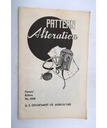 Vtg Pattern Alteration Farmer&#39;s Bulletin #1968 US Dept Agriculture &#39;58 - $12.00