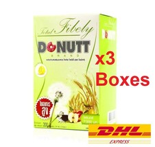 3 X Donutt Total Fibely Detox Fiber 7500mg Powder Drink Supplement Lemon Flavor - £36.45 GBP