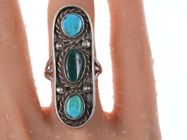 sz7 c1950&#39;s Navajo Silver and turquoise ring - $123.75