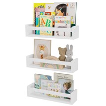 Unge Nursery Book Shelves, Wall Bookshelf For Kids, Wood Floating Shelves For Ki - £33.94 GBP