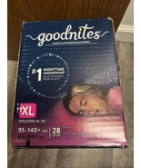 GoodNites Girls&#39; Nighttime Bedwetting Underwear,XL 95-140 lbs, 28 count - $27.45 CAD
