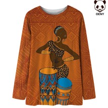 Lovely Girls Ethnic Style 3D Printed Women Casual Long Sleeve Pullover T Shirts  - £57.00 GBP