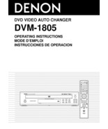 Denon DVM-1805 DVD Changer Owners Manual - $22.24