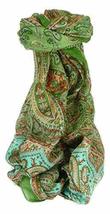 Mulberry Silk Traditional Long Scarf Dixit Sage by Pashmina &amp; Silk - £19.12 GBP